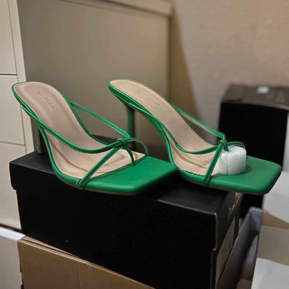 Green Sandal Heels